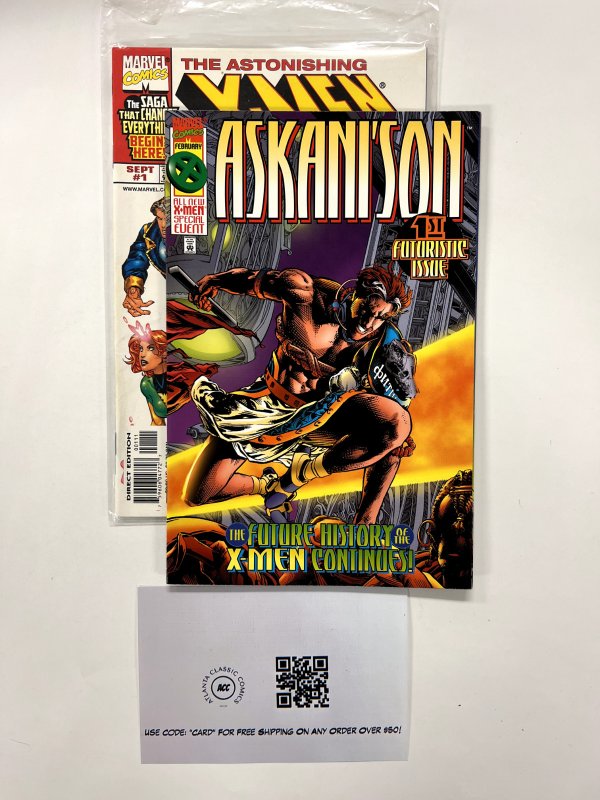 2 Marvel Comics Askani'son # 1 + The Astonishing X-Men# 1 Avengers Thor 118 JS15
