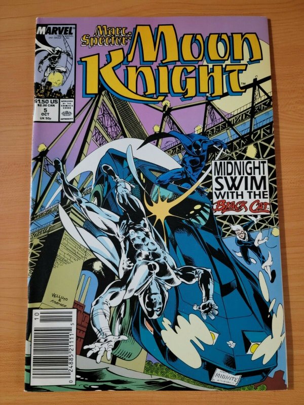 Marc Spector: Moon Knight #5 Newsstand Variant ~ NEAR MINT NM ~ 1989 Marvel