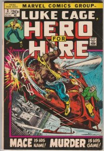 Luke Cage Hero for Hire #3 (Oct-72) FN/VF Mid-High-Grade Luke Cage