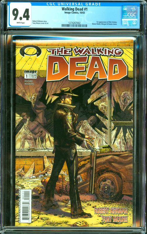 The Walking Dead #1 CGC Graded 9.4 1st Appearance of Rick Grimes, Shane...