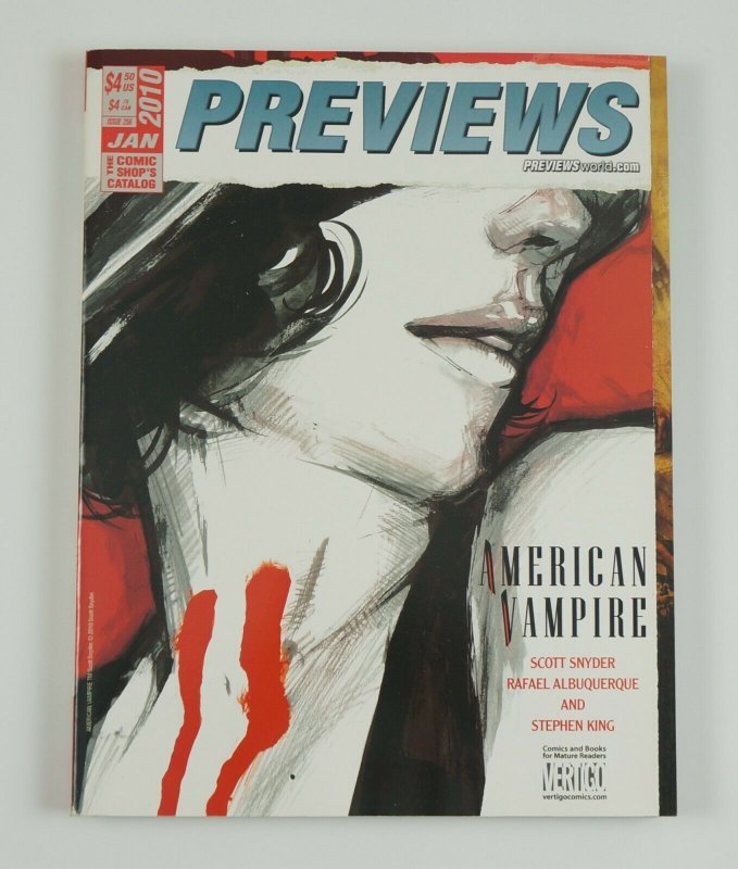 Previews #256 January 2010 - Haunt cover - Todd McFarlane - American Vampire 