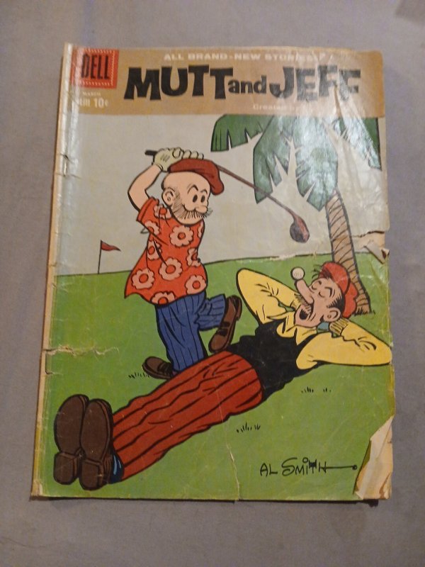 MUTT & JEFF #109 SILVER AGE 1959 DELL COMICS AL Smith Art Cover Comic Book Strip