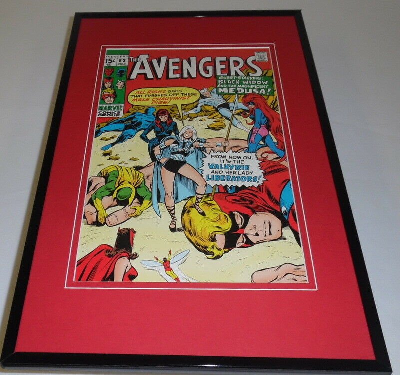 Avengers #83 Framed 11x17 Cover Display Official Repro Valkyrie Black Widow