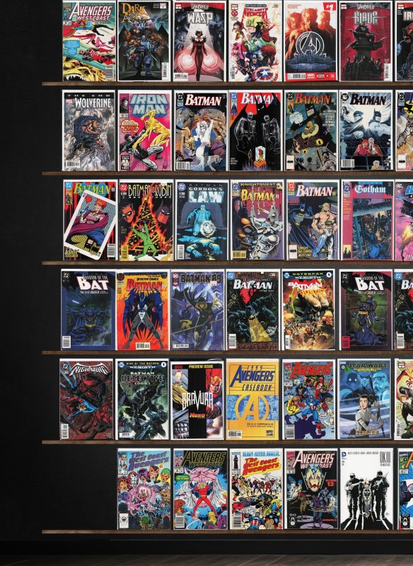 Huge Lot 100+ Comics with Batman, Avengers West Coast & More!