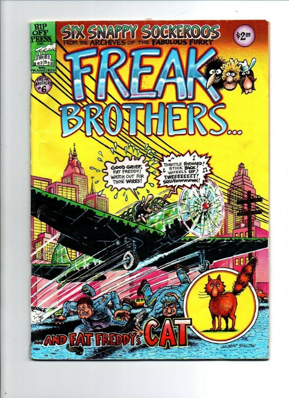 Fabulous Freak Brothers #6 - 3rd Print - Underground - Rip Off Press - VG/FN