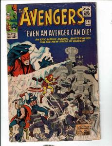 Avengers # 14 VG Marvel Comic Book Thor Iron Man Hulk Captain America FH1