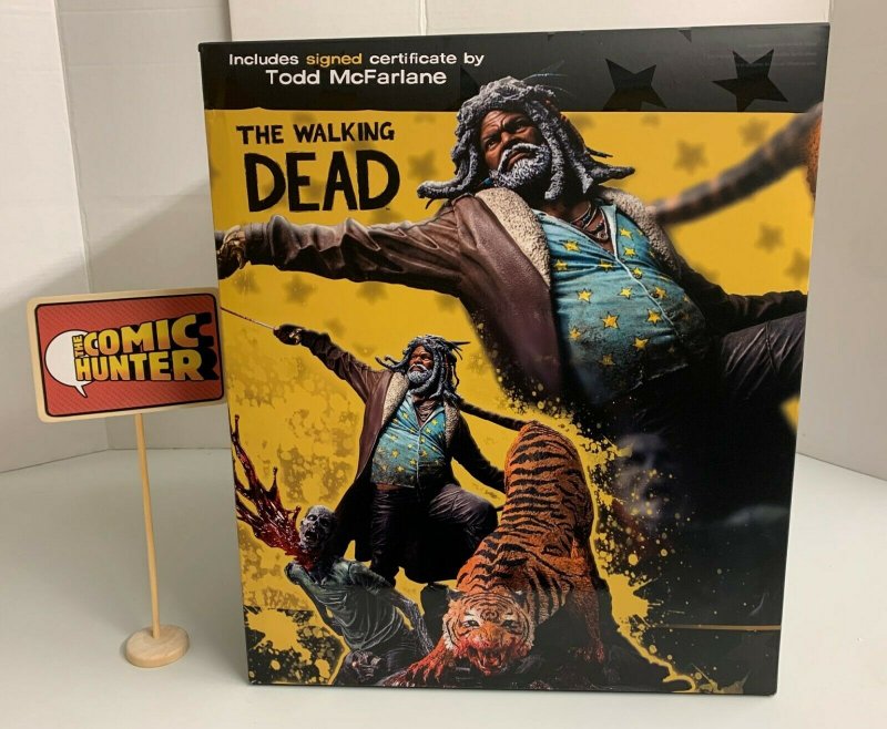  McFarlane The Walking Dead Ezekiel and Shiva Resin Statue 387 of 1000 