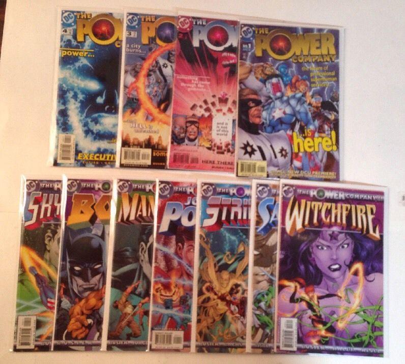 Power Company 1-4 Plus 7 Tie Ins Near Mint Lot Set Run