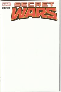 SECRET WARS # 1 (2015) BLANK COVER VARIANT