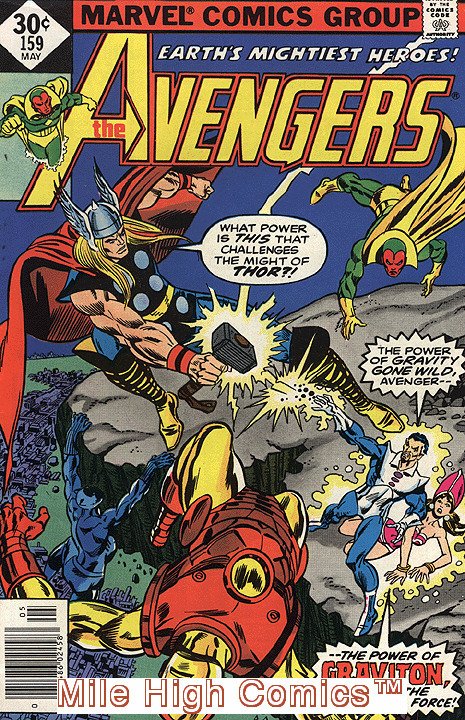 AVENGERS  (1963 Series)  (MARVEL) #159 WHITMAN Very Good Comics Book 