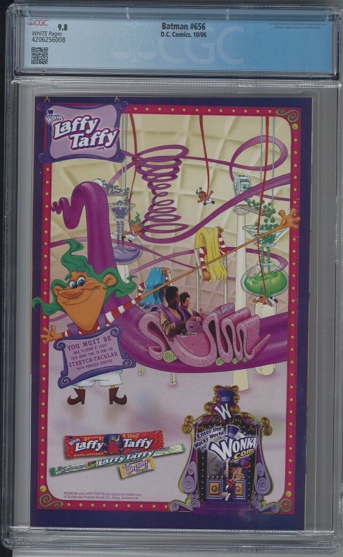 BATMAN 656 CGC 9.8 NM/M WP KUBERT COVER 1ST FULL APP. DAMIAN Wayne MORRISON?