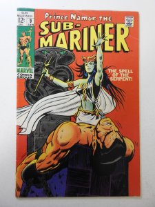 Sub-Mariner #9 (1969) VG+ Condition