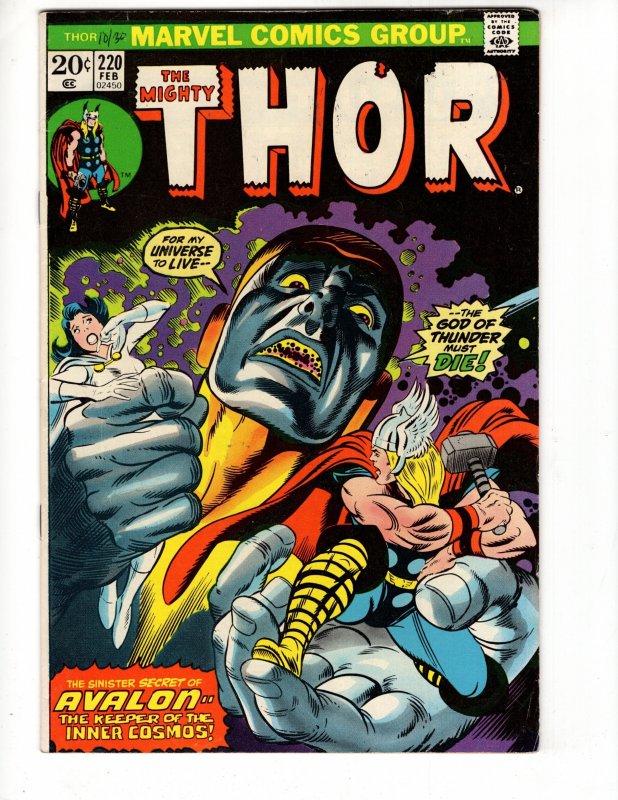 Thor #220 AVALON - - THE KEEPER OF THE INNERE COSMOS! /ID#565