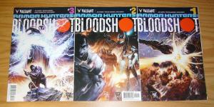 Armor Hunters: Bloodshot #1-3 VF/NM complete series - valiant comics set lot A