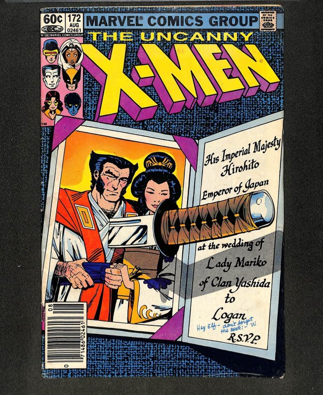 Uncanny X-Men #172 Newsstand Variant
