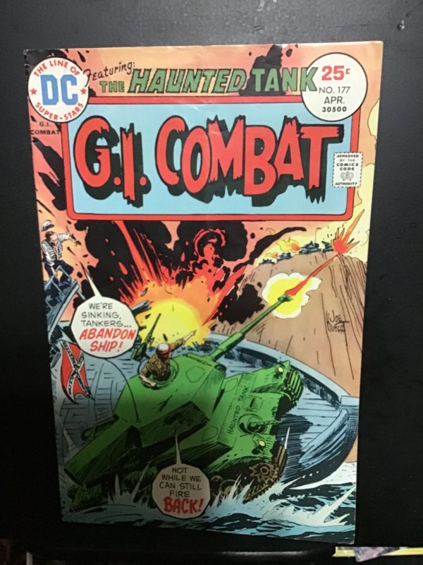 G.I. Combat #177 (1975) high-grade Haunted Tank key! VF/NM Wow