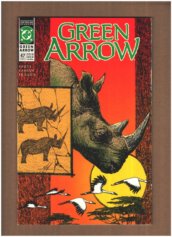 Green Arrow #47 DC Comics 1991 Mike Grell NM- 9.2