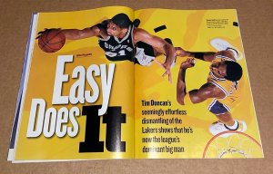 Sports Illustrated ( 8.0 VFN)  Tim Duncan, Kobe  /  May 1999