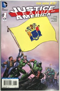 JUSTICE LEAGUE AMERICA Comic # 1 — New Jersey Variant Cover - 2013 DC Universe