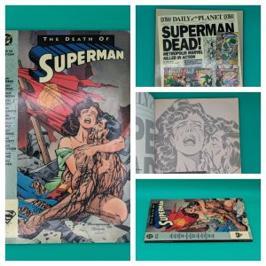 The Death of Superman TPB Newsstand First Print! (DC 1993) Comic