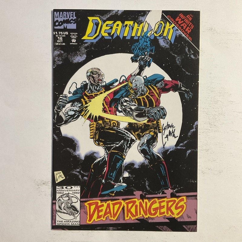 Deathlok 16 1992 Signed by Steve Lightle Marvel NM near mint