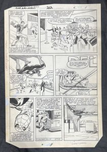 (1984) AMAZING SPIDERMAN #262 PG 4 ORIGINAL BOB LAYTON COMIC ART PAGE!