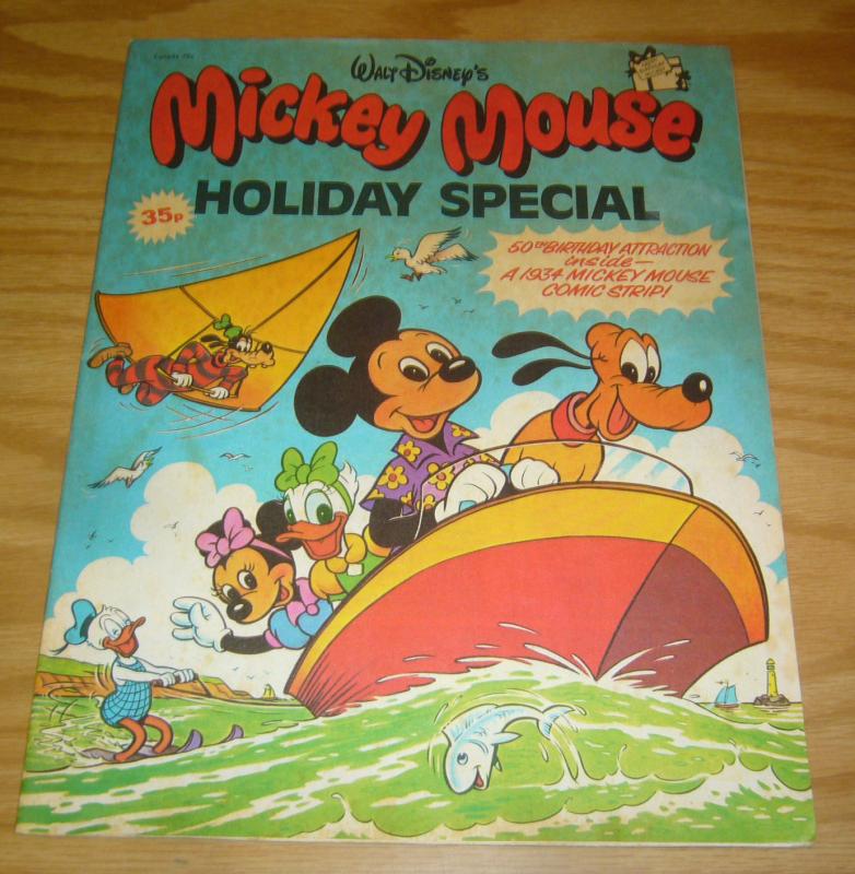 Walt Disney's Mickey Mouse Holiday Special 1978 FN w/1934 comic strip - import