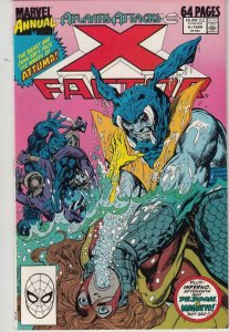 X-FACTOR Annual #4, VF/NM, Atlantis Attacks, Dr Doom vs Magento, 1989