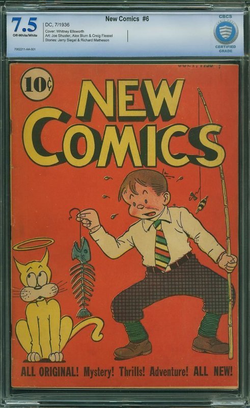 New Comics #6 (1936) CBCS 7.5 VF-