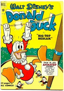 FOUR COLOR #300 DONALD DUCK in BIG-TOP BEDLAM (Nov'50) 8.5 VF+  Carl Barks!