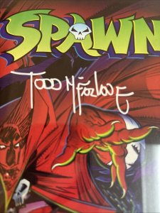 Spawn (1992) # 1 (CGC 9.8 SS) Signed & Sketch Ken Stacy • Signed Todd McFarlane