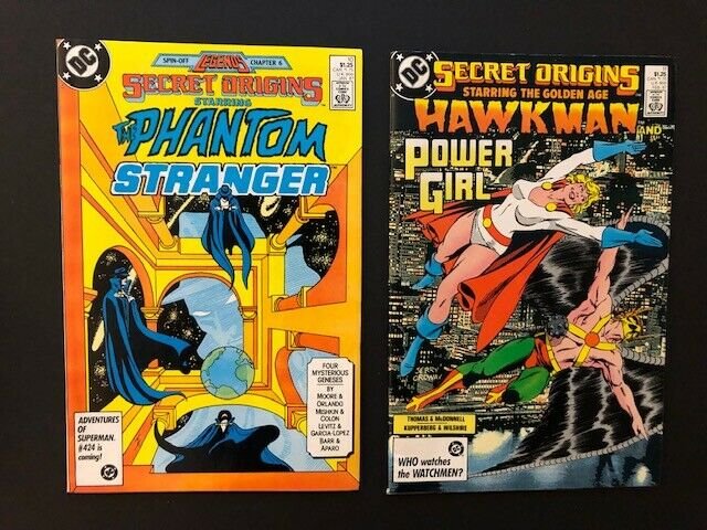 SET of 5-DC SECRET ORIGINS#10-14 Phantom Stranger, Suicide Squad,Fury F/VF(A123)