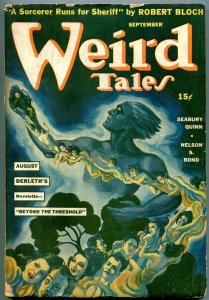 Weird Tales Pulp September 1941- Brundage cover-Seabury Quinn- August Derleth