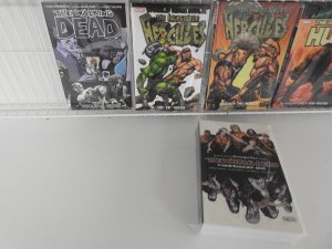 Huge Lot 26 TPB's Hardbacks Compendiums+ W/ Cap, Batman, Walking Dead+ A...