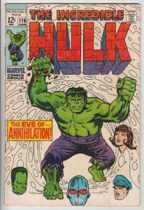 Incredible Hulk #116 (Jun-69) VG+ Affordable-Grade Hulk
