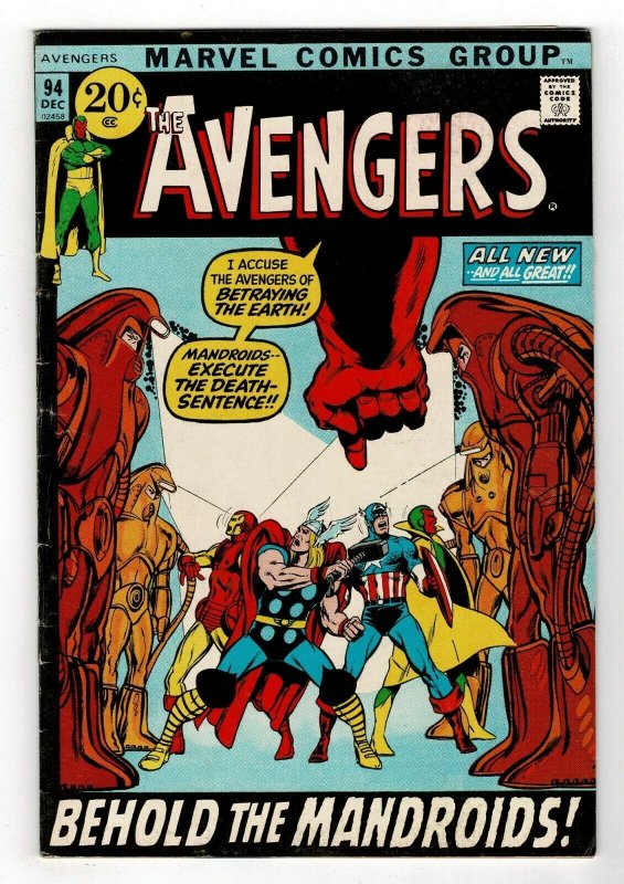 Avengers 94   1st Mandroids   Kree-Skrull Wars part 6   Neal Adams