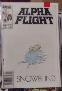 alpha flight # 6 1984 marvel   john byrne DISNEY   NEWSTAND variant snowblind