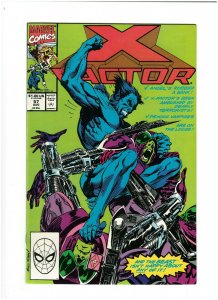 X-Factor #57 VF+ 8.5 Marvel Comics 1990 Archangel & Beast 