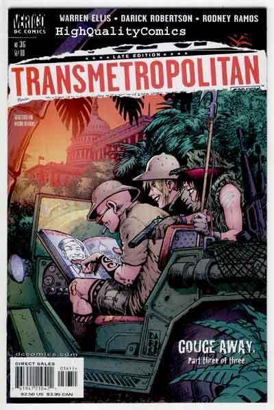 TRANSMETROPOLITAN #36, NM+, Warren Ellis, Ramos, Vertigo, more in store