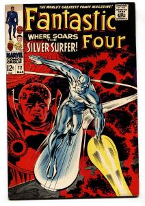 FANTASTIC FOUR #72 1968-  SILVER SURFER COVER-KIRBY VF-