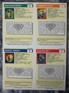 Marvel Universe Uncut Card Sheet #2- Diamond Previews Exclusive1990 Deathlok