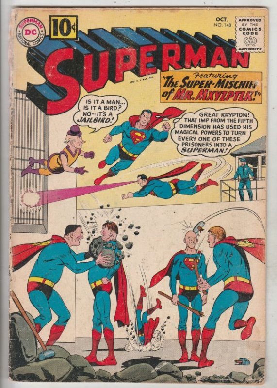 Superman #148 (Oct-61) VG- Affordable-Grade Superman, Jimmy Olsen,Lois Lane, ...