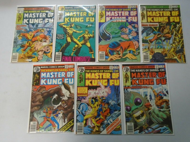 Master of Kung Fu lot 15 different from #58-75 avg 6.0 FN (1977-79)