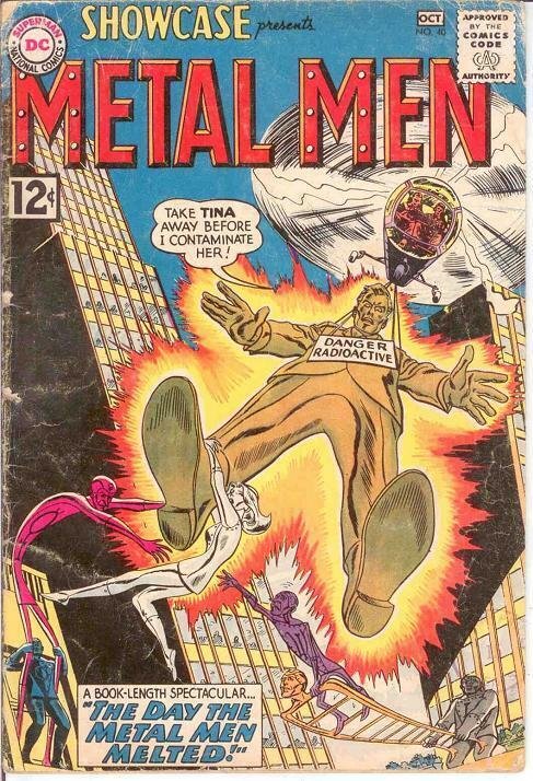 SHOWCASE 40 FAIR METAL MEN   October 1962 COMICS BOOK