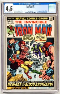 Iron Man #55 (1973) CGC Graded 4.5 - 1st app of Thanos!