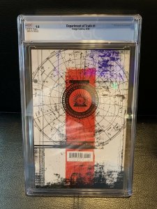 DEPARTMENT of TRUTH #1 COVER A 1ST PRINT CGC 9.8 IMAGE JAMES TYNION IV NM+