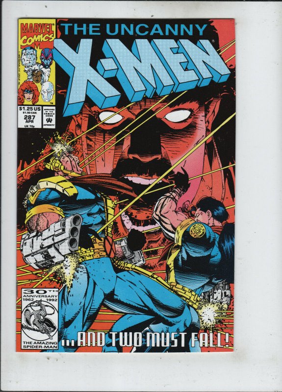 Uncanny X-men #284-290 Set vf/nm 