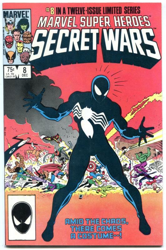 Secret Wars #8 comic book--1st Black Costume Spider-Man-1984 NM