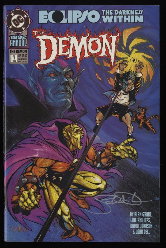 Demon Annual #1 VF/NM 9.0 SIGNED