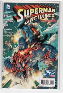 SUPERMAN UNCHAINED (2013 DC) #3 75TH ANNIV VAR ED NEW 52 COVER